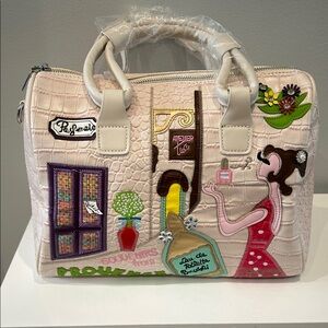 Pink Embellished Women's Satchel